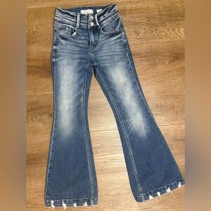 KanCan Distressed Blue Flare Jeans
